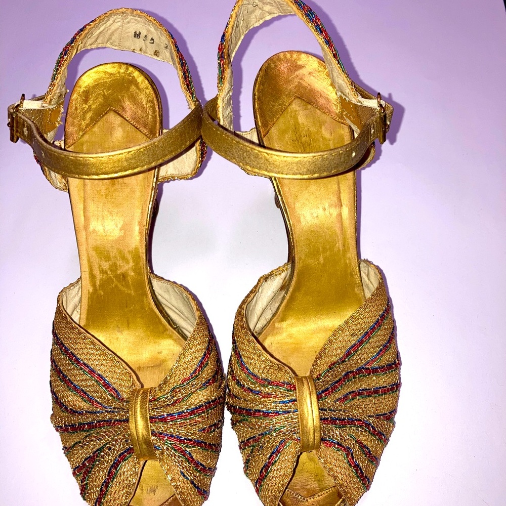 Vintage Hollywood Glam Statement Shoes